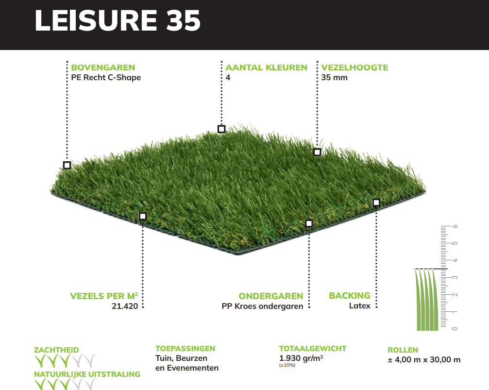 Leisure 35 kunstgras soort